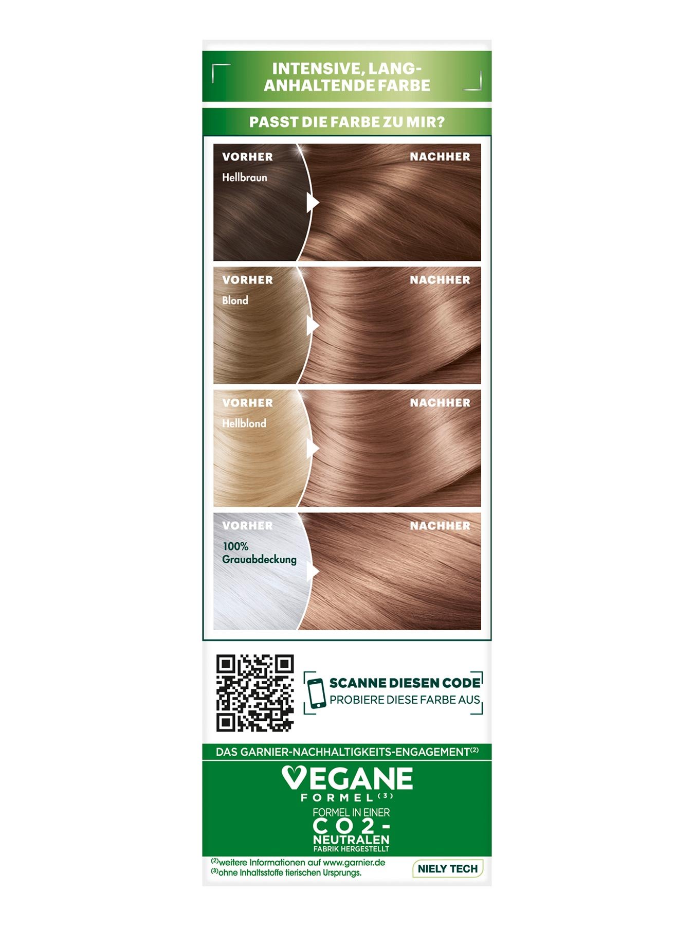 Nutrisse Creme 7N Nude Natürliches Mittelblond - Produkt Seitenansicht